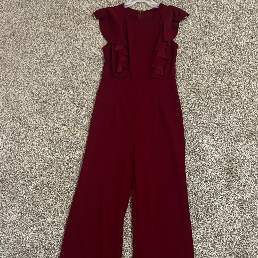 Elegant Burgundy Jumpsuit
